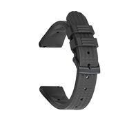 NBCNZCTSAS Bande de montre plongée convient for la bracelet en caoutchouc gaufres 20mm 22mm boucle acier inoxydable for chaque marque Accessoires(Black Black Buckle)