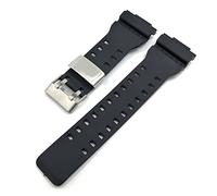 NBCNZCTSAS Bandes de garde en caoutchouc convient for Casio Fit for G-Shock GA100 / 110/120 Hommes Black Sport Plongée Montre Bracelet Bande Boucle Metal Boucle Montre Accessoires