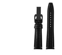 NBCNZCTSAS Bracelet 20/21/22 mm for montre IWC, compatible for le calendrier perpétuel portugais IW503312, IW371614, montre en cuir.(B-black-black,20mm)