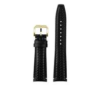 NBCNZCTSAS Bracelet 20/21/22 mm for montre IWC, compatible for le calendrier perpétuel portugais IW503312, IW371614, montre en cuir.(A-black-gold,22mm)
