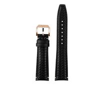 NBCNZCTSAS Bracelet 20/21/22 mm for montre IWC, compatible for le calendrier perpétuel portugais IW503312, IW371614, montre en cuir.(A-black-rose gold,22mm)