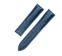 NBCNZCTSAS Bracelet de montre 20mm 21mm adapté for Oris Artix hommes boucle pliante couche supérieure en cuir ceinture de montre accessoires en cuir(Navy blue,20mm)