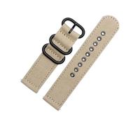 NBCNZCTSAS Bracelet de montre 24mm adapté for Casio PRW-6600Y/6600/600 PRG-650 PRG-600YB-3, toile Fine en Nylon, chaîne de montre for hommes, vert armée, kaki noir(Khaki bk)