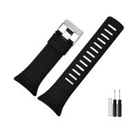 NBCNZCTSAS Bracelet de montre 35mm adapté for Bracelet de montre en Silicone Suunto Core Bracelet de remplacement Bracelet adapté for Bracelet de montre intelligente Suunto Core(Black-silver)
