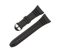 NBCNZCTSAS Bracelet de montre adapté for Casio 3239 W-96H-1A 2A 9A montre électronique Bracelet dédié noir Bracelet en Silicone Sport for hommes