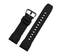 NBCNZCTSAS Bracelet de montre adapté for séries CASIO PRG-600yb-3/PRG-650/PRW-6600, bracelet de montre de sport en Silicone for hommes, 24mm(Black-black)