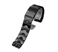 NBCNZCTSAS Bracelet de montre en acier inoxydable massif, adapté for Swatch YGS740 YGS749G YIS401 YCS443 YVS451, adapté au bracelet for hommes IRONY 17mm 19mm 21mm for femmes(171-black,19mm)