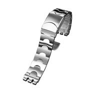 NBCNZCTSAS Bracelet de montre en acier inoxydable massif, adapté for Swatch YGS740 YGS749G YIS401 YCS443 YVS451, adapté au bracelet for hommes IRONY 17mm 19mm 21mm for femmes(171-silver,19mm)