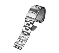 NBCNZCTSAS Bracelet de montre en acier inoxydable massif, adapté for Swatch YGS740 YGS749G YIS401 YCS443 YVS451, adapté au bracelet for hommes IRONY 17mm 19mm 21mm for femmes(G20-silver,17mm)