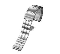 NBCNZCTSAS Bracelet de montre en acier inoxydable massif, adapté for Swatch YGS740 YGS749G YIS401 YCS443 YVS451, adapté au bracelet for hommes IRONY 17mm 19mm 21mm for femmes(G27-silver,21mm)