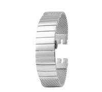 NBCNZCTSAS Bracelet de montre en acier inoxydable massif for hommes, adapté for Swatch YCS YAS YGS IRONY, en métal, 19 20 21mm, ceinture en maille, accessoires de montre(Silver,21mm)