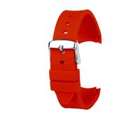 NBCNZCTSAS Bracelet de montre en caoutchouc de Silicone 20mm 23mm Interface Arc doux noir rouge hommes femmes bracelet de montre adapté for GUC GC G-TIMELESS YA1264065 YA126487(Red-S pin,23mm)