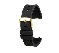 NBCNZCTSAS Bracelet de montre en caoutchouc de Silicone 20mm 23mm Interface Arc doux noir rouge hommes femmes bracelet de montre adapté for GUC GC G-TIMELESS YA1264065 YA126487(Black-G pin,23mm)