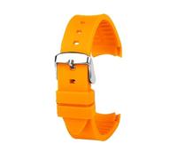 NBCNZCTSAS Bracelet de montre en caoutchouc de Silicone 20mm 23mm Interface Arc doux noir rouge hommes femmes bracelet de montre adapté for GUC GC G-TIMELESS YA1264065 YA126487(Orange-S pin,23mm)