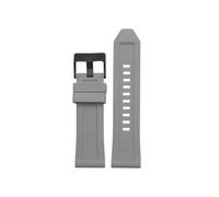 NBCNZCTSAS Bracelet de montre en caoutchouc de Silicone adapté for Diesel Dz4318 4323 4283 7315 4476 4496 4427 7395, grand bracelet souple et étanche 24 26mm(Gray-black,26mm)