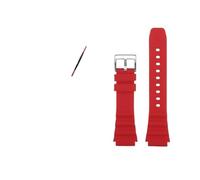 NBCNZCTSAS Bracelet de montre en caoutchouc de Silicone adapté for SEIKO NO.5 Prospex SRPD63K1 SRPD79 SRPE31 20mm 22mm noir vert rouge Orange bleu bracelet de montre for hommes(Red-S pin,20mm)