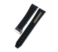 NBCNZCTSAS Bracelet de montre en caoutchouc et Silicone, 18mm, 19mm, 20mm, 21mm, 22mm, adapté for la montre Omega Sxwatch Moon, adapté for Speedmaster, adapté for Seamaster AT150, adapté for Tag Heuer