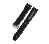 NBCNZCTSAS Bracelet de montre en caoutchouc et Silicone, 18mm, 19mm, 20mm, 21mm, 22mm, adapté for la montre Omega Sxwatch Moon, adapté for Speedmaster, adapté for Seamaster AT150, adapté for Tag Heuer