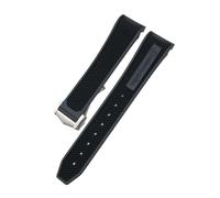 NBCNZCTSAS Bracelet de montre en caoutchouc et Silicone, 18mm, 19mm, 20mm, 21mm, 22mm, adapté for la montre Omega Sxwatch Moon, adapté for Speedmaster, adapté for Seamaster AT150, adapté for Tag Heuer