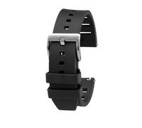 NBCNZCTSAS Bracelet de montre en caoutchouc fluoré, 20mm 22mm, adapté for Huawei, Mido, navigateur Helmsman, série Seiko en conserve(Black sk,22mm)