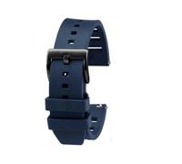 NBCNZCTSAS Bracelet de montre en caoutchouc fluoré, 20mm 22mm, adapté for Huawei, Mido, navigateur Helmsman, série Seiko en conserve(Blue bk,22mm)