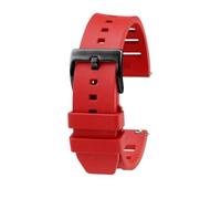 NBCNZCTSAS Bracelet de montre en caoutchouc fluoré, 20mm 22mm, adapté for Huawei, Mido, navigateur Helmsman, série Seiko en conserve(Red bk,22mm)