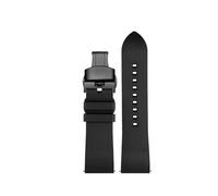 NBCNZCTSAS Bracelet de montre en caoutchouc fluoré adapté for Casio for la série PROTREK PRW-60/PRW-6900 PRW-6800Y PRG600 bracelet de sport bracelet étanche for hommes(Black black buckle,20mm)
