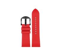 NBCNZCTSAS Bracelet de montre en caoutchouc fluoré adapté for Casio for la série PROTREK PRW-60/PRW-6900 PRW-6800Y PRG600 bracelet de sport bracelet étanche for hommes(Red black pin,24mm)