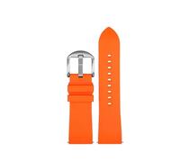NBCNZCTSAS Bracelet de montre en caoutchouc fluoré adapté for Casio for la série PROTREK PRW-60/PRW-6900 PRW-6800Y PRG600 bracelet de sport bracelet étanche for hommes(Orange silver pin,23mm)