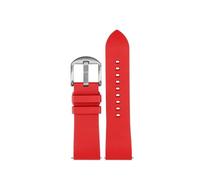 NBCNZCTSAS Bracelet de montre en caoutchouc fluoré adapté for Casio for la série PROTREK PRW-60/PRW-6900 PRW-6800Y PRG600 bracelet de sport bracelet étanche for hommes(Red silver pin,23mm)
