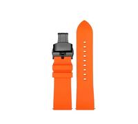 NBCNZCTSAS Bracelet de montre en caoutchouc fluoré adapté for Casio for la série PROTREK PRW-60/PRW-6900 PRW-6800Y PRG600 bracelet de sport bracelet étanche for hommes(Orange black buckle,20mm)