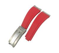 NBCNZCTSAS Bracelet de montre en caoutchouc for extrémité incurvée for maillons métalliques de 19 mm 20 mm 21 mm adapté for Rolex Submariner adapté for DAYTONA Yacht-Master adapté for les bracelets en