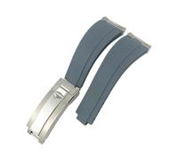 NBCNZCTSAS Bracelet de montre en caoutchouc for extrémité incurvée for maillons métalliques de 19 mm 20 mm 21 mm adapté for Rolex Submariner adapté for DAYTONA Yacht-Master adapté for les bracelets en