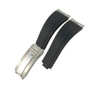 NBCNZCTSAS Bracelet de montre en caoutchouc for extrémité incurvée for maillons métalliques de 19 mm 20 mm 21 mm adapté for Rolex Submariner adapté for DAYTONA Yacht-Master adapté for les bracelets en
