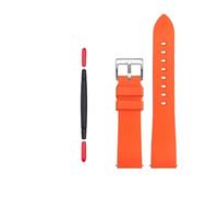 NBCNZCTSAS Bracelet de montre en caoutchouc orange adapté for Omega Fit for Mido Fit for Citizen Fit for bracelet en silicone seiko Bracelet 20MM 22MM accessoires de montre de sport for hommes(B-orang
