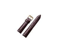 NBCNZCTSAS Bracelet de montre en cuir 12/14 / 16/17 18/16/20 22/24 24mm Montre boucle Bande(Black Green,21mm)