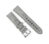 NBCNZCTSAS Bracelet de montre en cuir 18mm 19mm 20mm 22mm, fait for la main, gris marron, ceintures de remplacement adaptées for accessoires de montre(A,20mm)