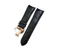 NBCNZCTSAS Bracelet de montre en cuir, 22mm 23mm 24mm, adapté for Tissot 1853 Couturier T035 T035627 T035410, noir et marron, outils de bracelet de montre(Black-Rose,22mm)