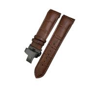 NBCNZCTSAS Bracelet de montre en cuir, 22mm 23mm 24mm, adapté for Tissot 1853 Couturier T035 T035627 T035410, noir et marron, outils de bracelet de montre(Brown-Black,24mm)