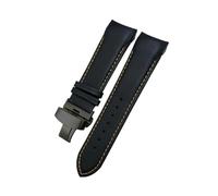 NBCNZCTSAS Bracelet de montre en cuir, 22mm 23mm 24mm, adapté for Tissot 1853 Couturier T035 T035627 T035410, noir et marron, outils de bracelet de montre(Black Orange-Black,22mm)