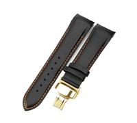 NBCNZCTSAS Bracelet de montre en cuir, adapté for Philippe Aquanaut Tissot 1853, for Couturier T035410a T035617a, accessoires de montre 22 23 24mm(Black orange-Gold-B1,24mm)
