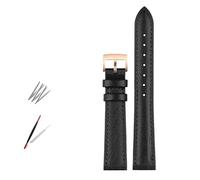 NBCNZCTSAS Bracelet de montre en cuir de mode for Armani Fit for Timex Fit for Gucci Fit for Fossil Fit for Casio Bracelet de montre femmes Bracelet 10 12mm 14mm 16mm 18mm(Black-rose gold,10mm)