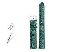 NBCNZCTSAS Bracelet de montre en cuir de mode for Armani Fit for Timex Fit for Gucci Fit for Fossil Fit for Casio Bracelet de montre femmes Bracelet 10 12mm 14mm 16mm 18mm(Green-sivler,16mm)