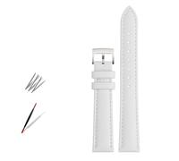 NBCNZCTSAS Bracelet de montre en cuir de mode for Armani Fit for Timex Fit for Gucci Fit for Fossil Fit for Casio Bracelet de montre femmes Bracelet 10 12mm 14mm 16mm 18mm(White-silver,12mm)