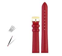 NBCNZCTSAS Bracelet de montre en cuir de mode for Armani Fit for Timex Fit for Gucci Fit for Fossil Fit for Casio Bracelet de montre femmes Bracelet 10 12mm 14mm 16mm 18mm(Red-gold,12mm)