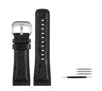 NBCNZCTSAS Bracelet de montre en cuir Diesel for hommes, Vintage, 28MM, adapté for Seven Friday Q2/03/M2/M021/T2, accessoires(D-silver)