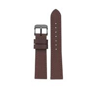 NBCNZCTSAS Bracelet de montre en cuir et Nylon, 18mm/19/20 /21/22/ 23 /24mm, adapté for Seiko SRPC31J1/Fit for Citizen, for Tissot, toutes les grandes marques, poignet for hommes(Brown bk,19mm)