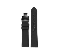 NBCNZCTSAS Bracelet de montre en cuir et Nylon, 18mm/19/20 /21/22/ 23 /24mm, adapté for Seiko SRPC31J1/Fit for Citizen, for Tissot, toutes les grandes marques, poignet for hommes(Black Black,19mm)