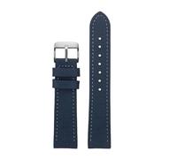 NBCNZCTSAS Bracelet de montre en cuir et nylon for Breitling, compatible for Seawolf Blackbird, Avenger Tudor, bracelet de montre en toile Black Shield 20, 22 mm, 24 mm.(Blue-steel pin,20mm)