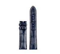 NBCNZCTSAS Bracelet de montre en cuir for boucle, adapté for la Collection Longines Masters L3 L4 L2.628/L2.673, 19 20 21mm(Blue nk,21mm)